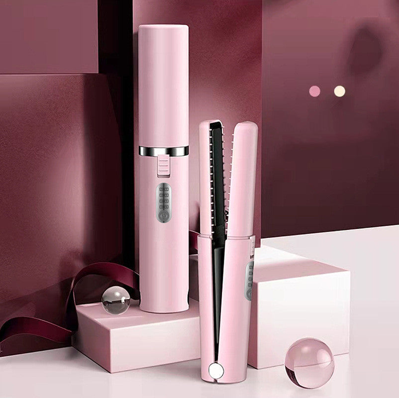 USB Mini Wireless Travel Iron Hair Straightener