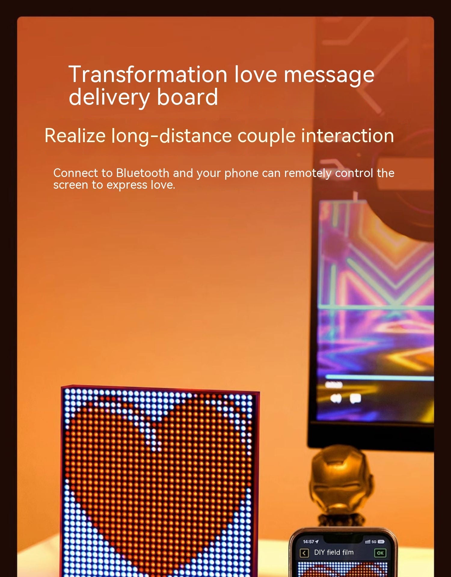 DIY Pixel Atmosphere Good Item Layout Night Light E-sports Decoration Table Lamp Desktop Creativity Atmosphere