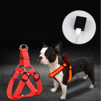 LED Luminous Dog Chest Strap